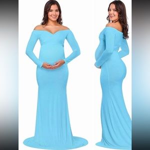 Maternity bodycon maxi dress sz L